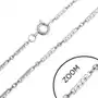 Biżuteria e-shop Stalowy łańcuszek - gęsto połączone okrągłe i podłużne ogniwa Sklep