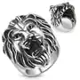 Biżuteria e-shop Stalowy pierścień - duży pysk lwa - rozmiar: 68 Sklep