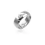 Biżuteria e-shop Stalowy pierścień - skręcony dysk - rozmiar: 62 Sklep