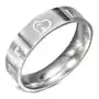 Stalowy pierścionek - napis FOREVER LOVE z cyrkonią, 6 mm - Rozmiar: 60, D8.15 Sklep