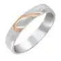 Stalowy pierścionek - połówka serca, lustrzany połysk - Rozmiar: 49, K12.1 Sklep