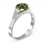 Biżuteria e-shop Stalowy pierścionek - zielony kamień księżycowy 
