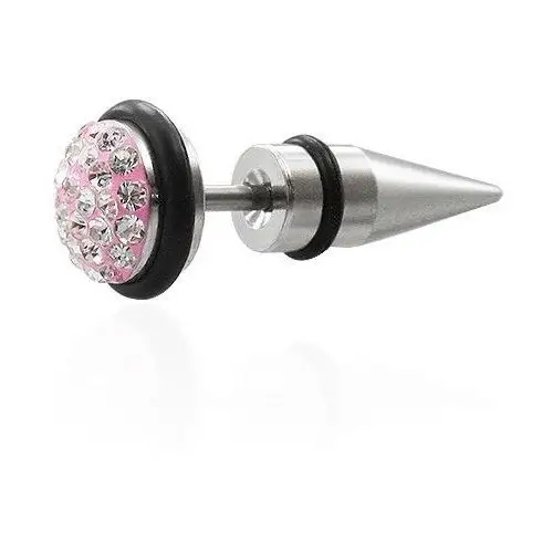 Biżuteria e-shop Sztuczny expander różowy z cyrkoniami