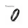 Biżuteria e-shop Tungsten gładki czarny pierścionek, wysoki połysk, 2 mm - rozmiar: 59 Sklep