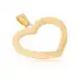 Biżuteria e-shop Wisiorek ze stali chirurgicznej w złotym kolorze, grawerowany zarys serca Sklep