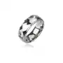 Biżuteria e-shop Wolframowy pierścień o oszlifowanej kwadratowej powierzchni, wysoki połysk, 8 mm - rozmiar: 62 Sklep