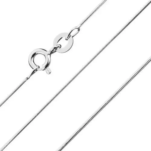 Zaokrąglony łańcuszek, splot typu żmijka, srebro 925, grubość 0,8 mm, długość 550 mm Biżuteria e-shop