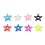 Biżuteria e-shop Zawieszka na piercing - kolorowa akrylowa gwiazda z brokatem - kolor: jasnoniebieski Sklep