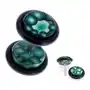 Zielony fake plug z akrylu - motyw bąbelków na kółeczku Biżuteria e-shop Sklep