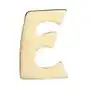 Złota 14K zawieszka o lśniącej i gładkiej powierzchni, drukowana litera E Sklep