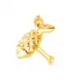 Biżuteria e-shop Złoty 14k piercing do nosa - ryba z łuskami i ogonem Sklep