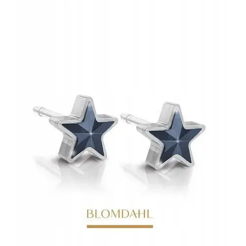 Blomdahl Kolczyki Hipoalergiczne Star Jet 6 mm