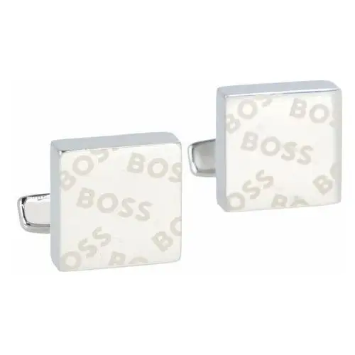 Cross cufflinks stainless steel 1.5 cm silver Boss