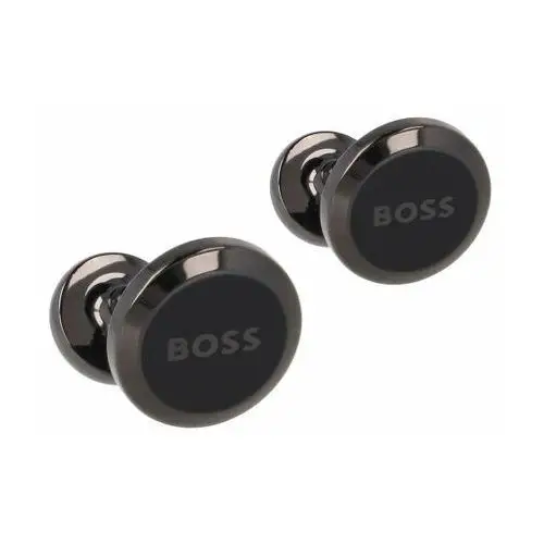 Boss Spinki do mankietów Brass 0.4 cm black2, kolor czarny