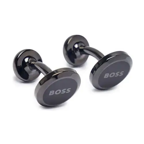 Boss Spinki do mankietów Brass 0.4 cm black2, kolor czarny