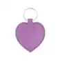 Brelok serce fioletowe z okuciem w srebrnym kolorze Sklep