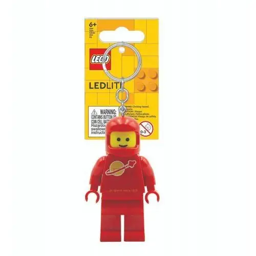 Brelok z latarką Lego Czerwony astronauta