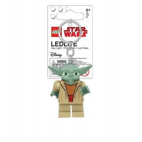 Brelok z latarką Lego Star Wars Yoda 4,5 x 5,5 cm