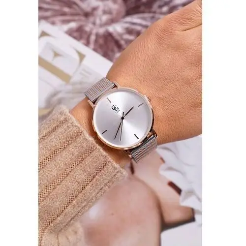 Butosklep Damski zegarek gg luxe srebrny fiber