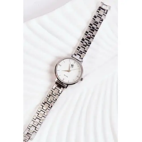 Damski zegarek gg luxe srebrny z cyrkoniami Butosklep