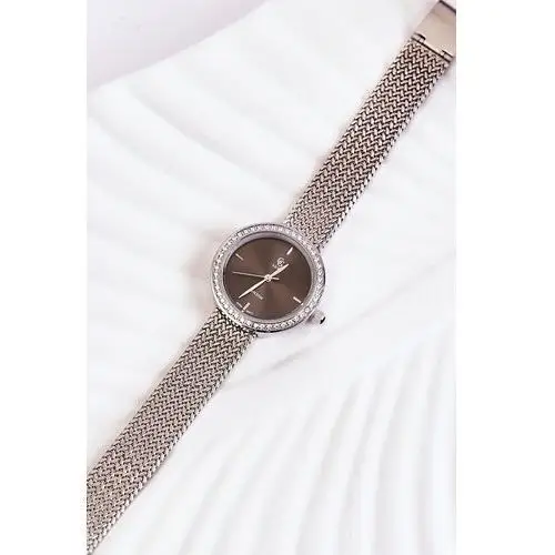 Butosklep Damski zegarek gg luxe srebrny z srebrną tarcza