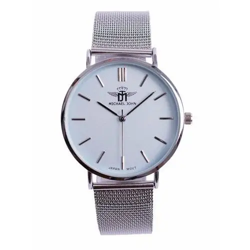 Damski zegarek michael john florence srebrno błękitny 40mm Butosklep
