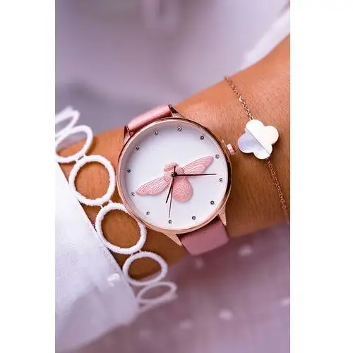 Damski zegarek michael john różowy ivaria Butosklep