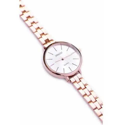 Butosklep Ernest damski zegarek z bransoletą różowe złoto lookaround