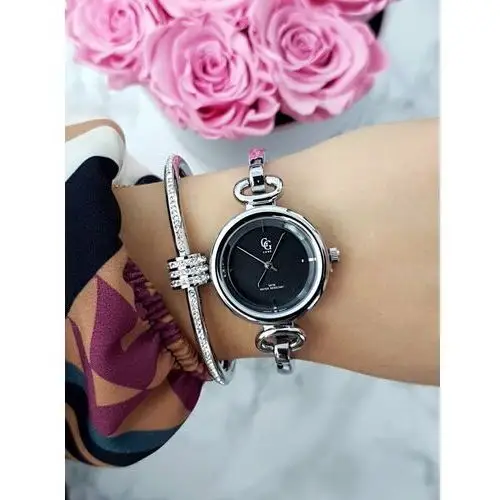 Luxe damski zegarek na bransolecie srebrny mega Butosklep