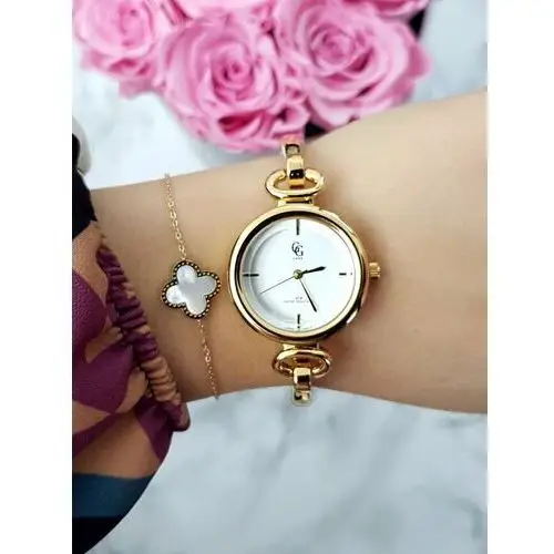 Butosklep Luxe damski zegarek na bransolecie złoty mega