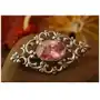 Campo - srebrna broszka z różowym kryształem, kolor różowy Sklep