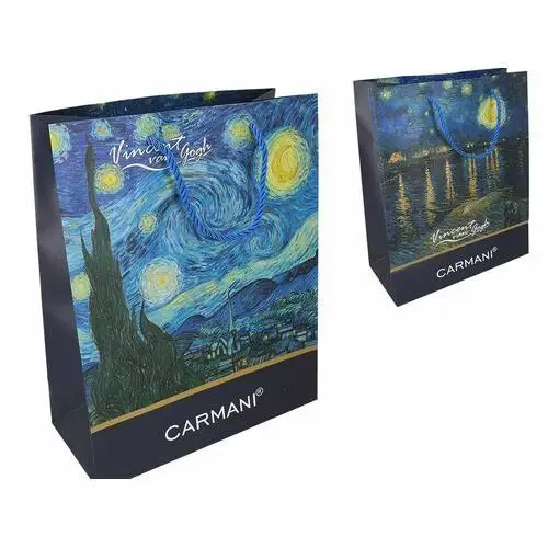 Torebka prezentowa - V. van Gogh, Taras Kawiarni w nocy, Gwiaździsta Noc (CARMANI) Galeria Home