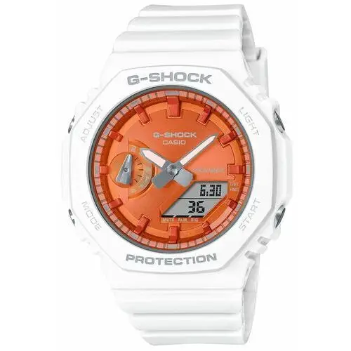 G-shock zegarek sparkle of winter gma-s2100ws-7aer biały Casio