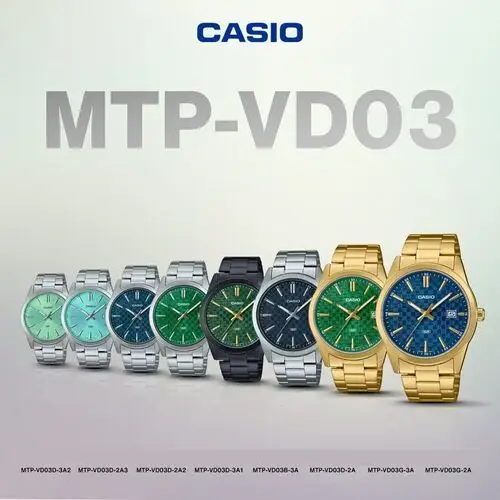 Zegarek męski mtp-vd03g-1a + box Casio