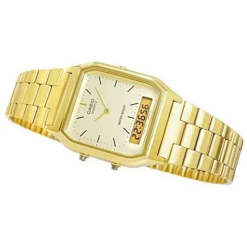 Zegarek Męski Złota bransoleta CASIO Vintage AQ-230GA-9DMQ 5