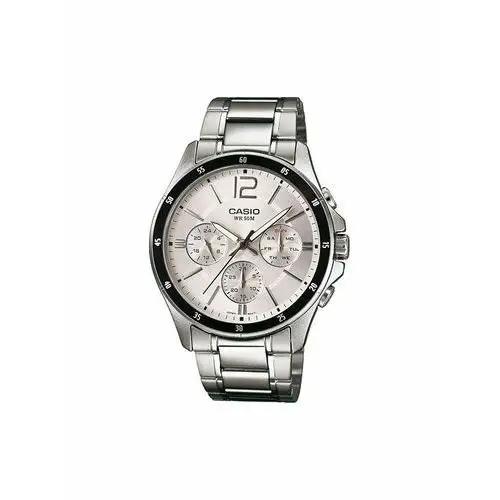 Casio Zegarek MTP-1374PD-7AVEF Srebrny