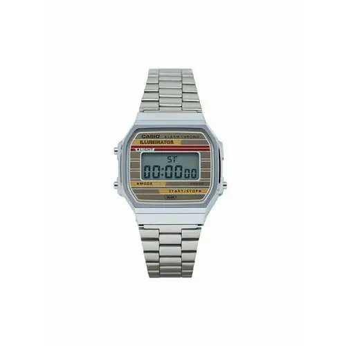 Casio zegarek vintage a168weha-9aef srebrny