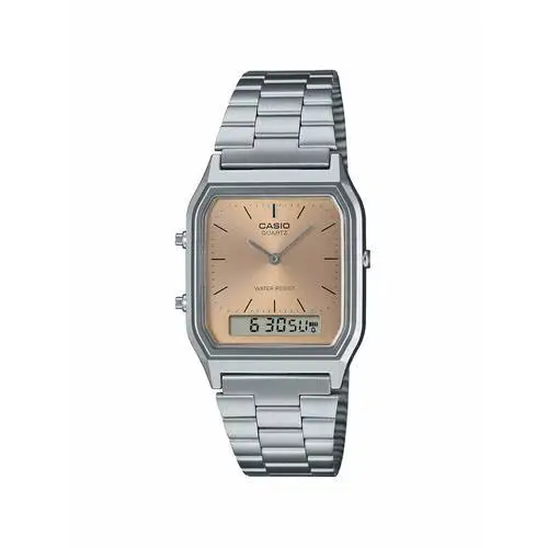 Casio Zegarek Vintage AQ-230A-4AMQYES Srebrny