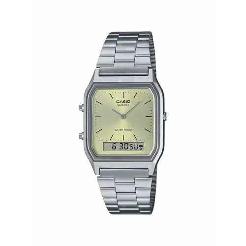 Casio Zegarek Vintage AQ-230A-9AMQYES Srebrny