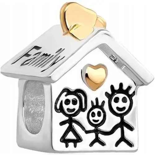 Charms Dom rodzina Domek home family Syn S925