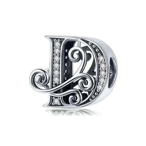 Charms Literka D Zawieszka Litera D srebro 925