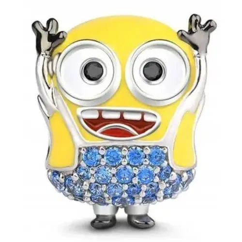 Charms minionek srebro 925 minionki Moly