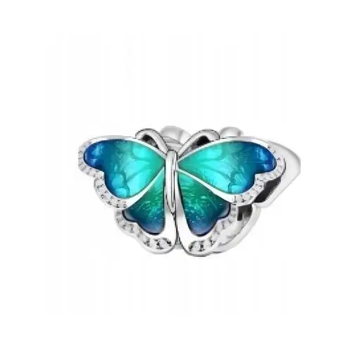 Charms Motyl Morpho Peleides srebro 925