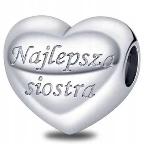 Charms Najlepsza Siostra dla Siostry srebro 925