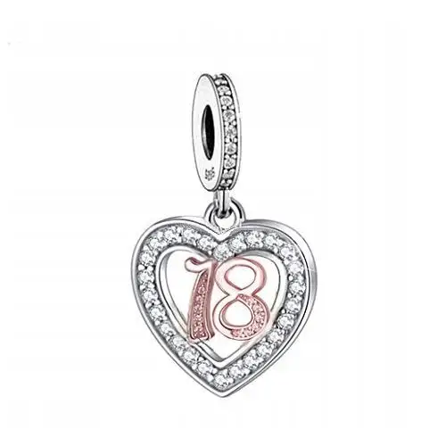 Charms Urodziny Zawieszka Charms 18 Urodziny Charms Rocznica Charms Srebro