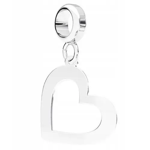 Charms wiszący Puste Serce srebro 925