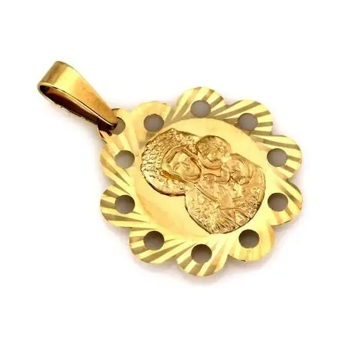 Medalik złoty idealny dla dziewczynki na Komunię, ZA_6121_585