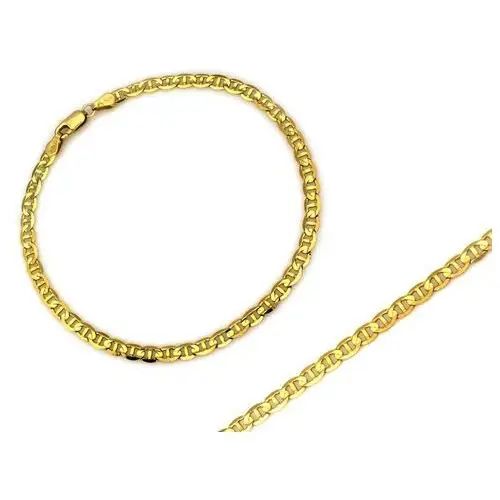 Złota bransoletka łańcuszkowa modny splot 4.3mm Ciesielscy