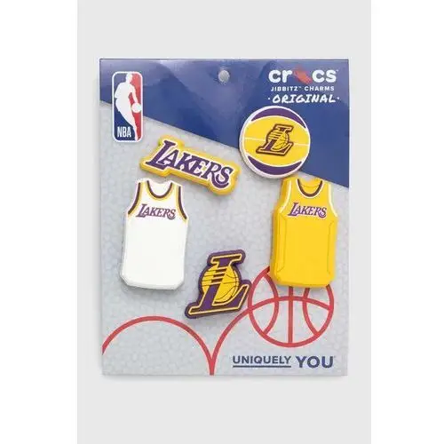 Crocs przypinki do obuwia JIBBITZ NBA Los Angeles Lakers 5-pack