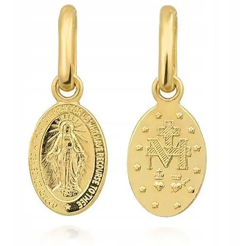 Cudowny Złoty Medalik pr. 375 Szkaplerz Madonna